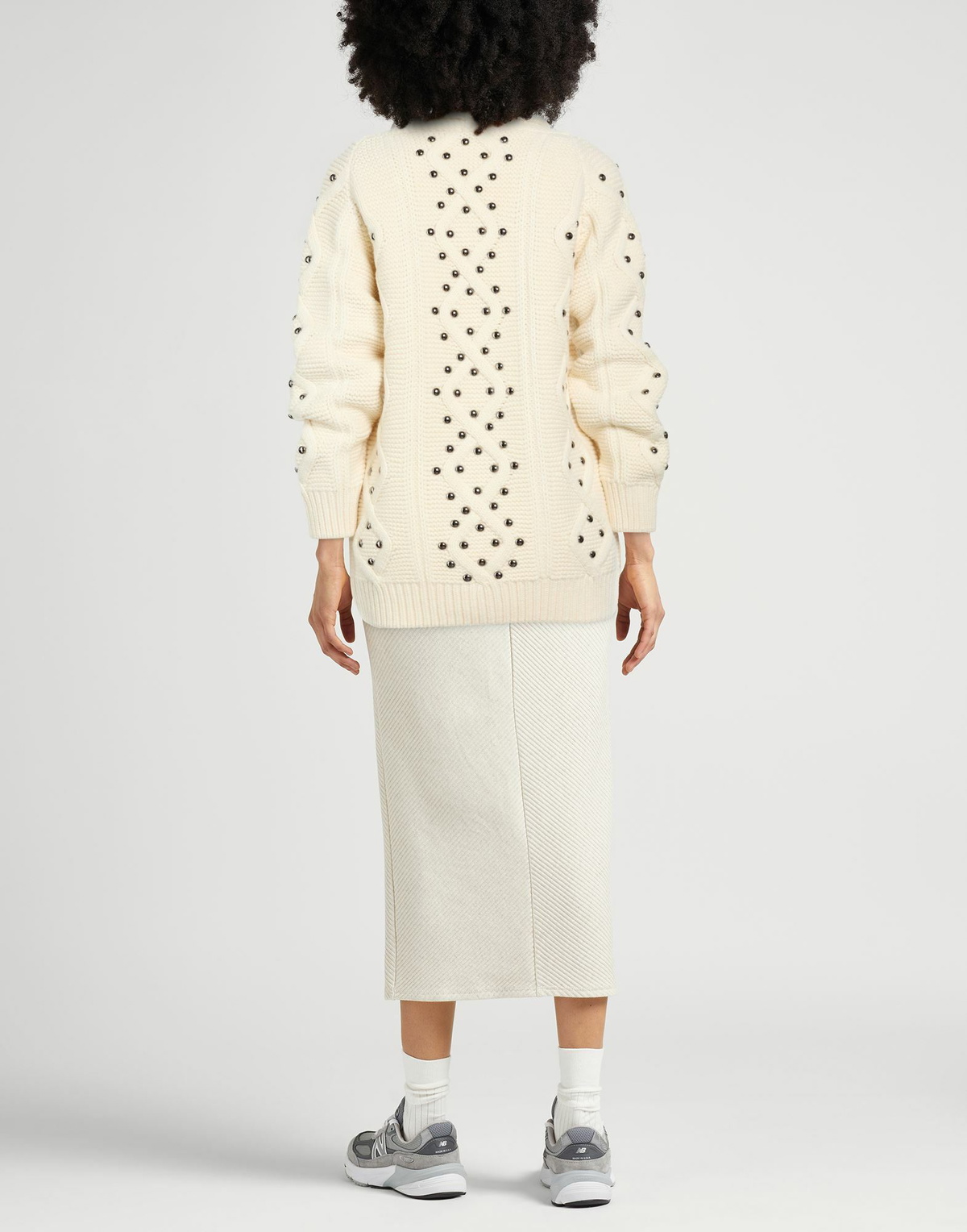Laneus Womens Cardigan Ivory