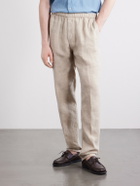 Boglioli - Tapered Linen Trousers - Neutrals