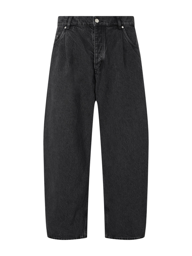 Photo: A Kind Of Guise - Straight-Leg Pleated Organic Jeans - Gray