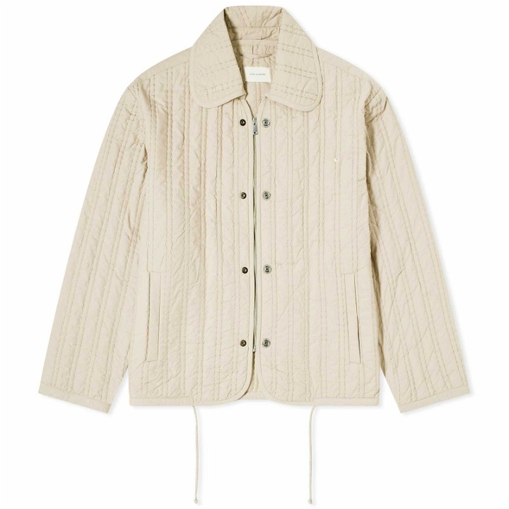 Photo: Craig Green Men's Quilted Embroidery Jacket in Beige