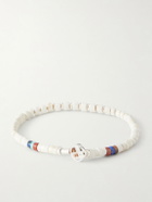 Mikia - Sterling Silver Magnesite Beaded Bracelet - White