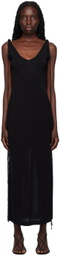 BITE Black Twisted Midi Dress