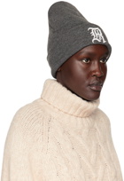 R13 Gray Oversized Beanie