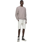 Rick Owens Drkshdw Off-White and Grey Pusher Shorts