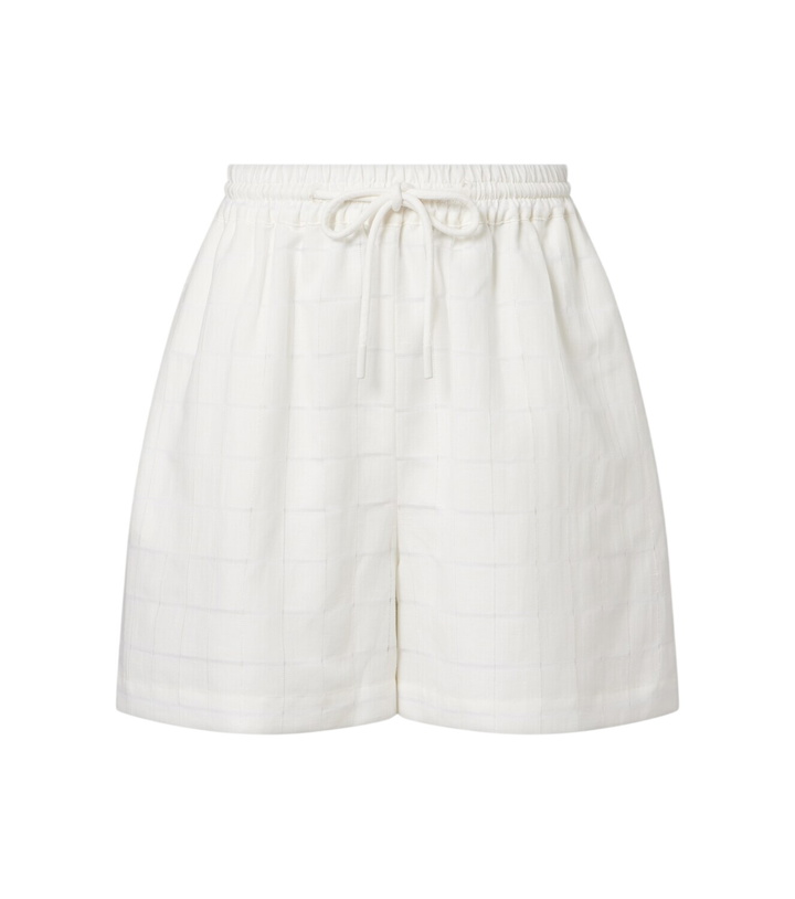 Photo: Asceno Boston checked linen and cotton shorts
