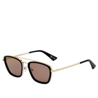 Le Specs Diametric Sunglasses in Gold/Black 