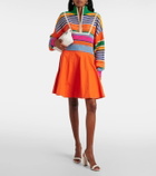 Staud Hampton cropped half-zip sweater