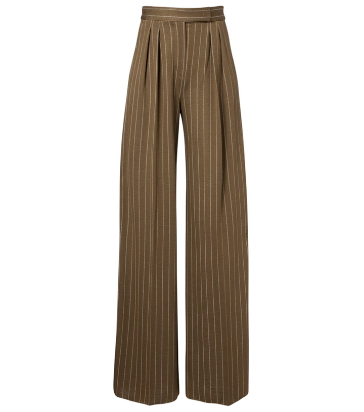 Photo: Max Mara Pinstripe pleated wide-leg pants