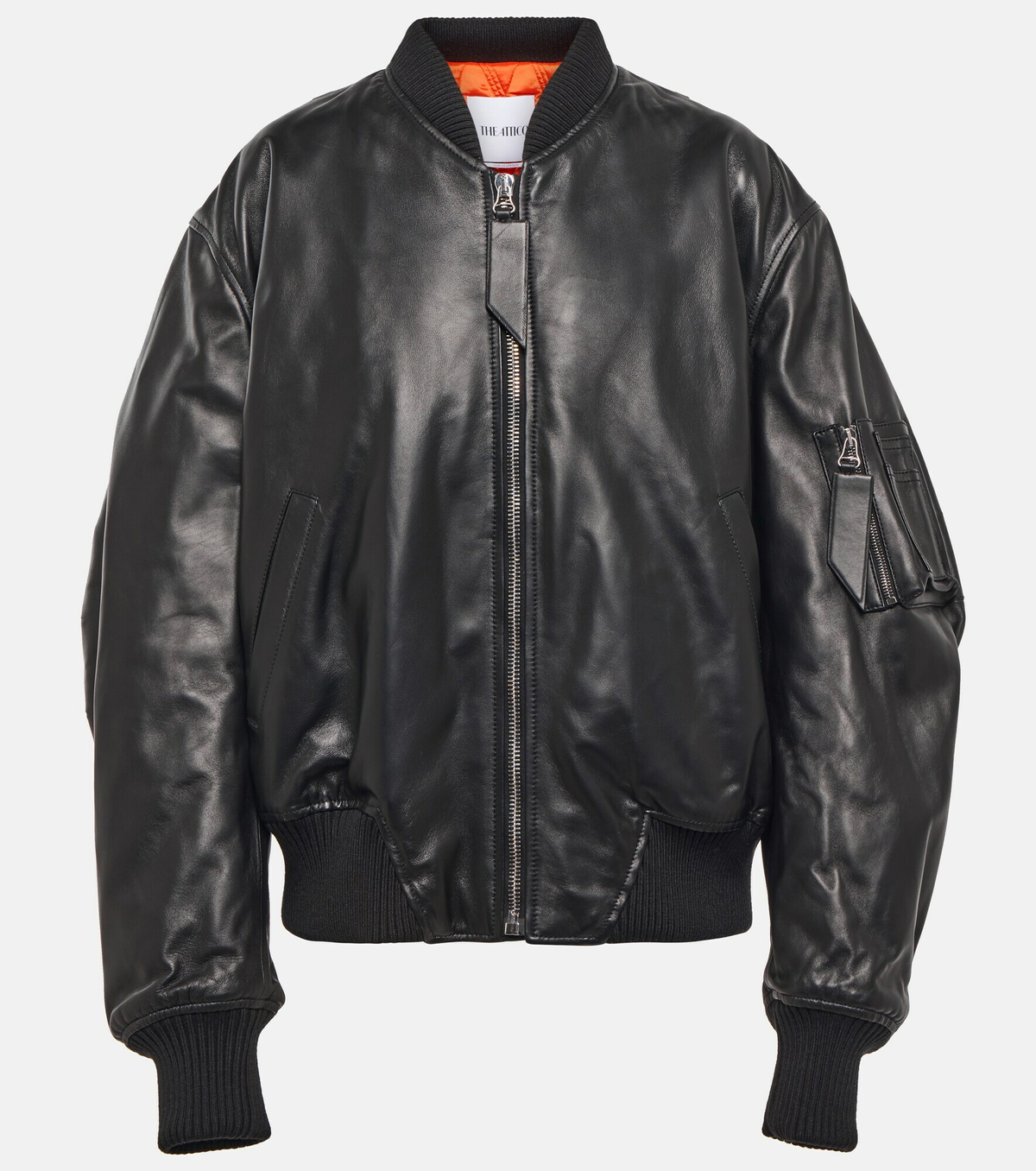 The Attico - Anja leather bomber jacket The Attico