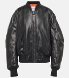 The Attico - Anja leather bomber jacket