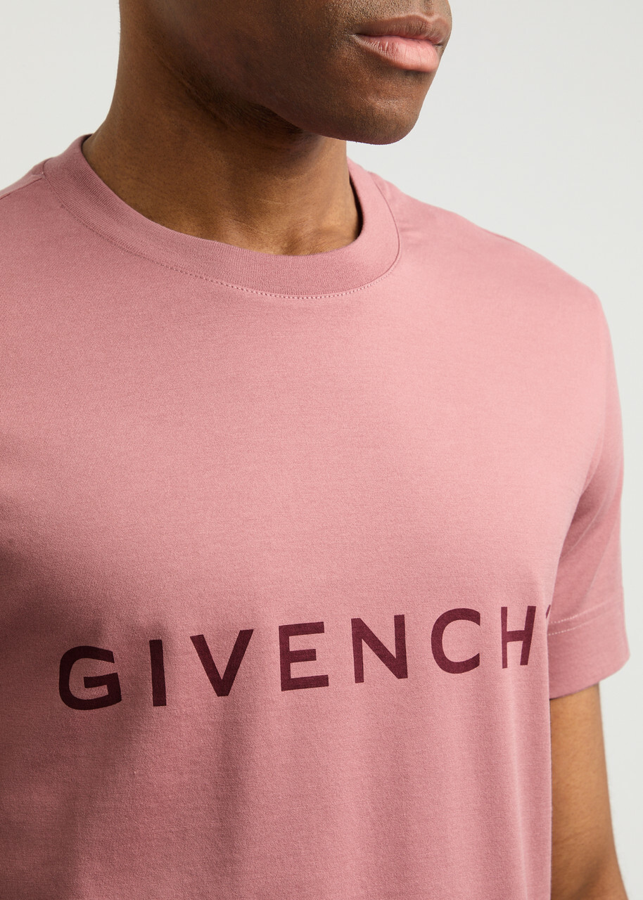 Givenchy Logo-print Cotton T-shirt Pink Givenchy