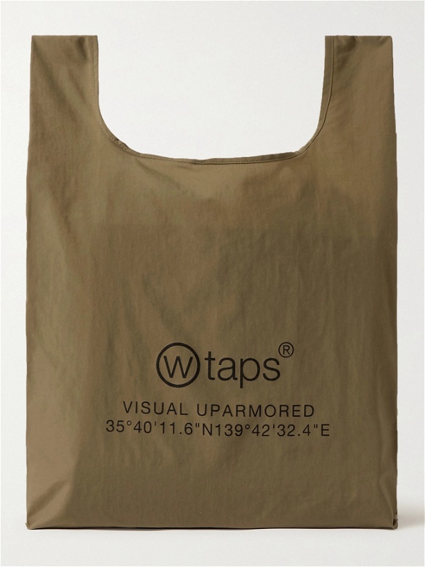 Photo: WTAPS - Conveni Packabale Logo-Print Nylon Tote Bag