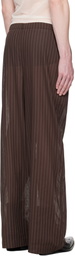 Ludovic de Saint Sernin Brown Boxer Trousers