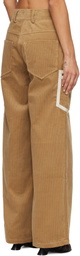 Stanley Raffington Beige Corduroy Trousers