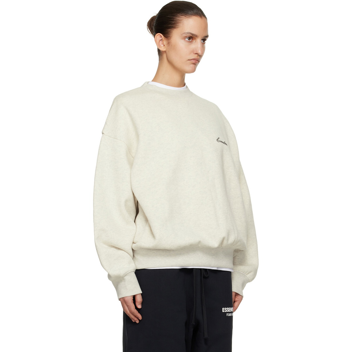 Fear of God ESSENTIALS Off-White Classic Crewneck Sweatshirt