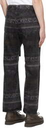 sacai Black Eric Haze Edition Printed Jeans