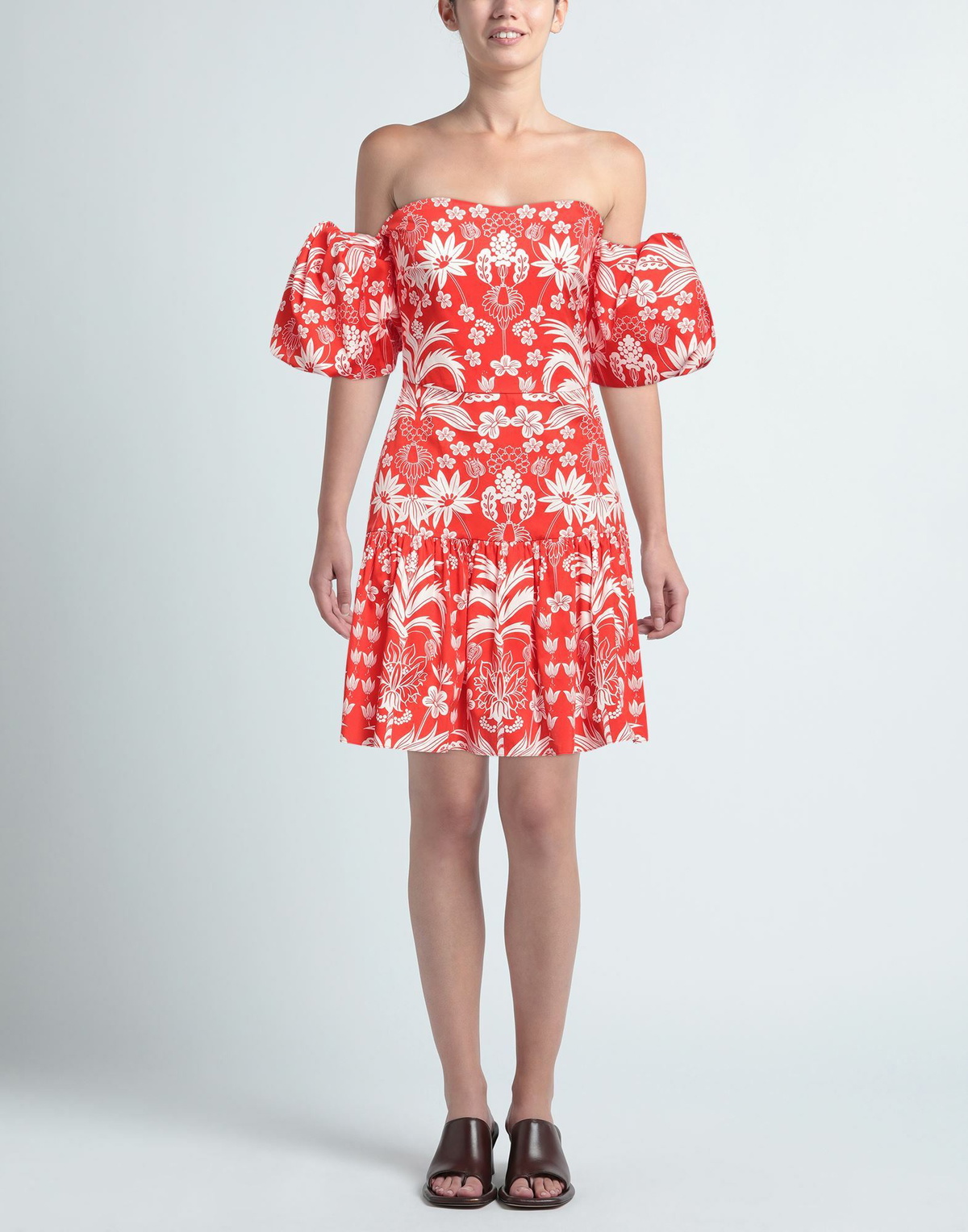 Borgo De Nor Womens Mini dress in Tomato red