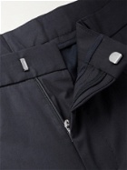 HUGO BOSS - Slim-Fit Stretch-Cotton Suit Trousers - Blue