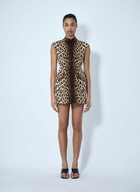 Sportmax Sleeveless Animal Print Dress