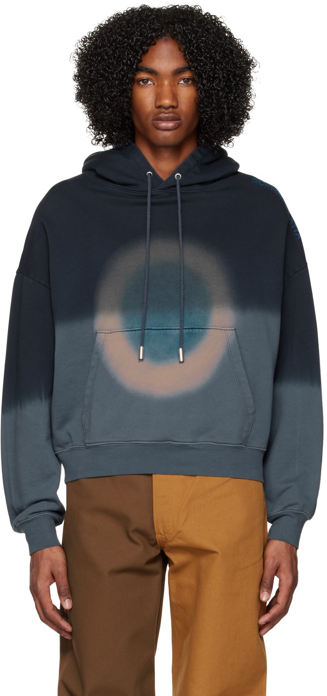 Photo: Eckhaus Latta Navy Relaxed-Fit Hoodie
