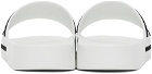 Dolce & Gabbana White Bonded Slides