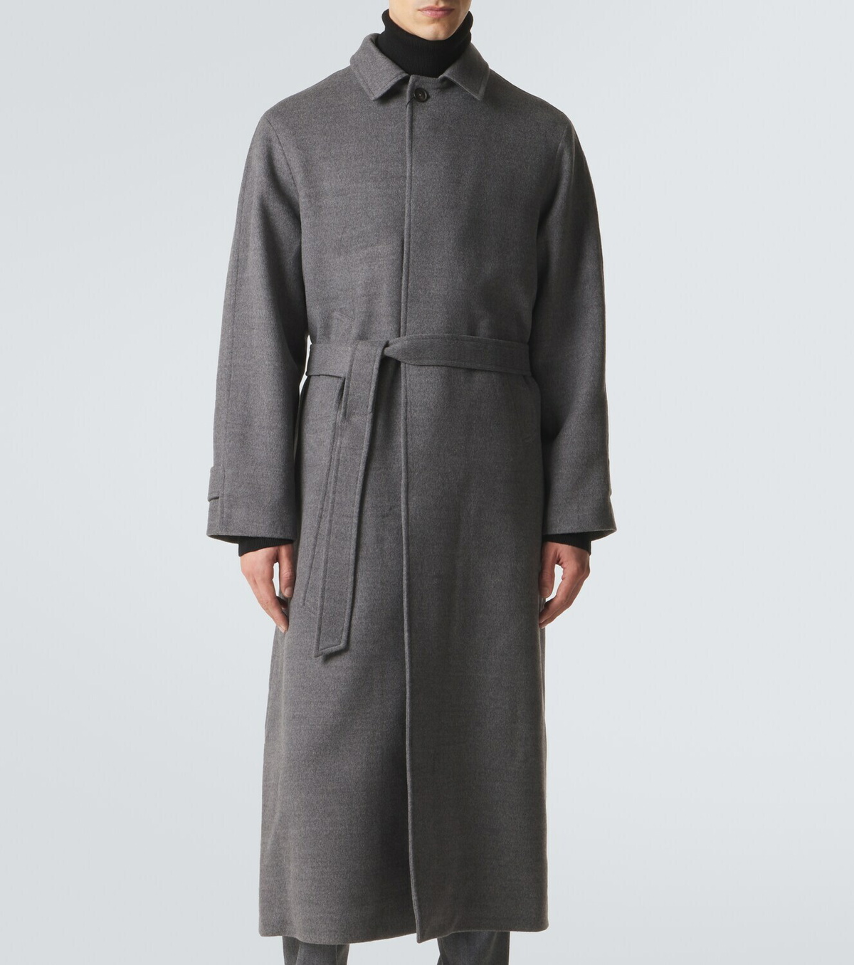 Saman Amel Belted wool overcoat