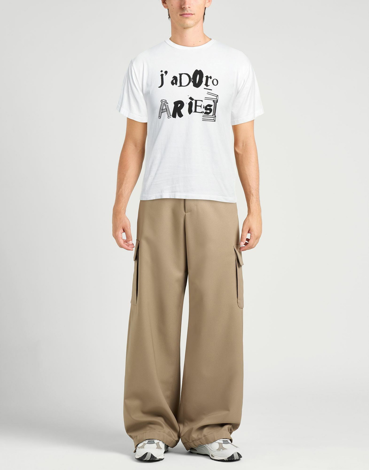 Aries Mens T-shirt in White