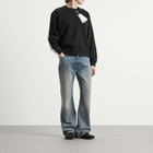 MM6 Maison Margiela Men's Printed Tag Sweatshirt in Off White
