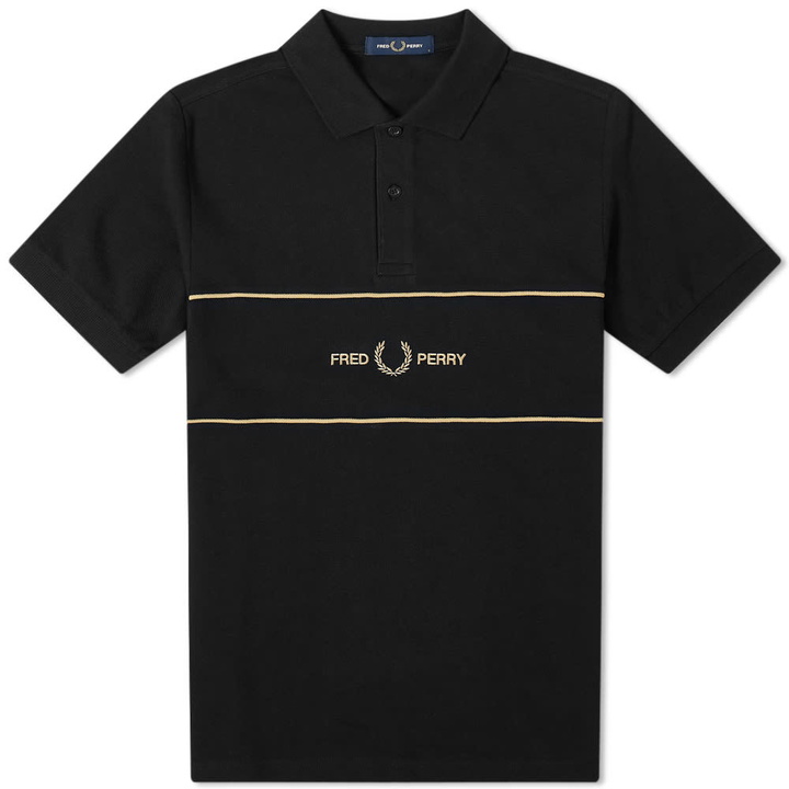 Photo: Fred Perry Authentic Embroidered Panel Logo Polo