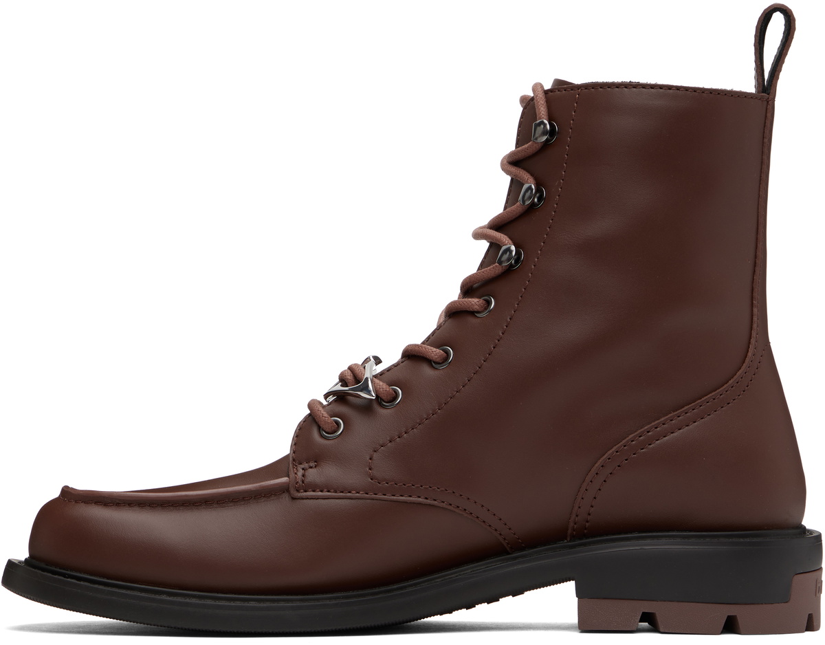 both Brown Dressy Laced Boots