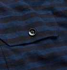 TOM FORD - Slim-Fit Button-Down Collar Checked Cotton Shirt - Blue
