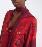 La DoubleJ Alchemy printed silk georgette midi dress
