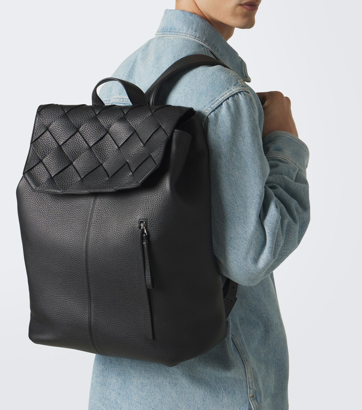 Bottega Veneta Diago Intreccio leather backpack