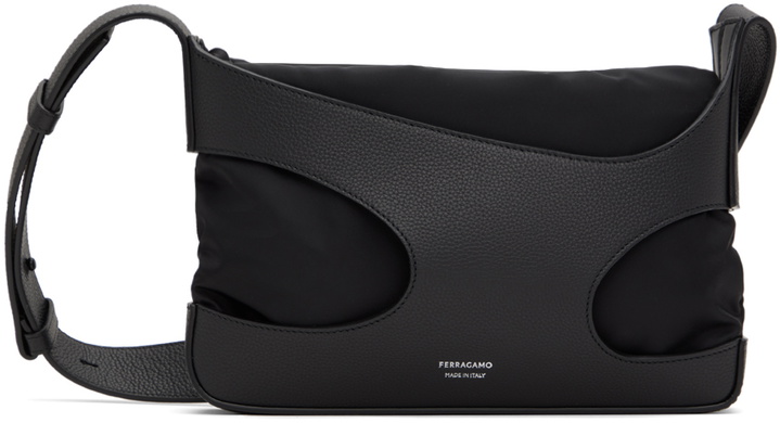 Photo: Ferragamo Black Cut Out Crossbody Bag