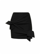 MSGM - Stretch Tech Mini Skirt W/bows