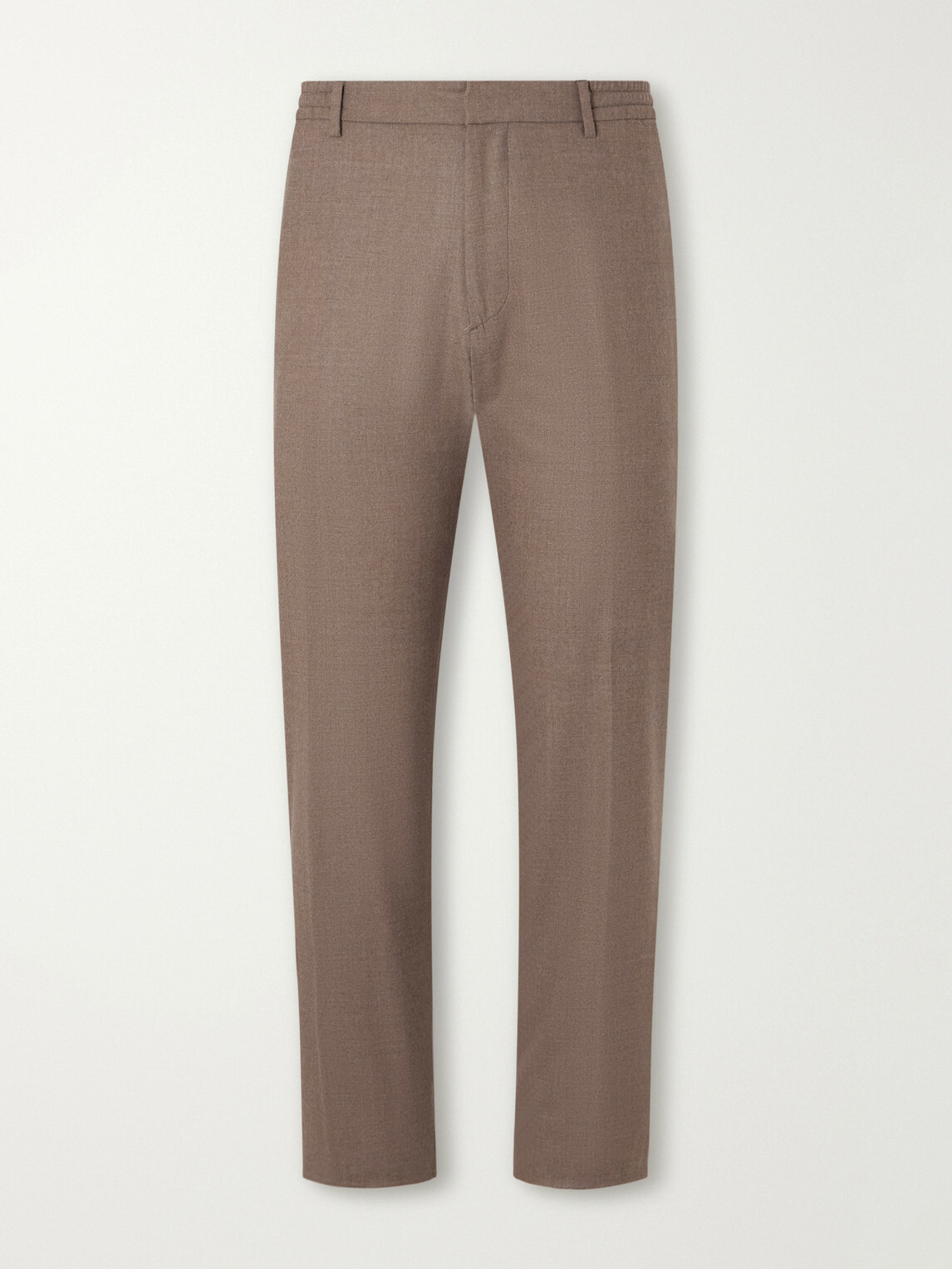 Boglioli - Straight-Leg Woven Virgin Wool Trousers - Brown