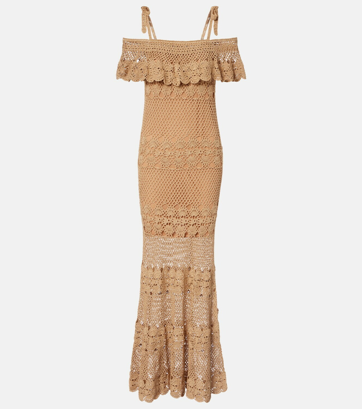Anna Kosturova Marianne crochet cotton maxi dress