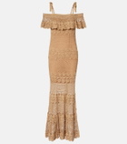 Anna Kosturova Marianne crochet cotton maxi dress