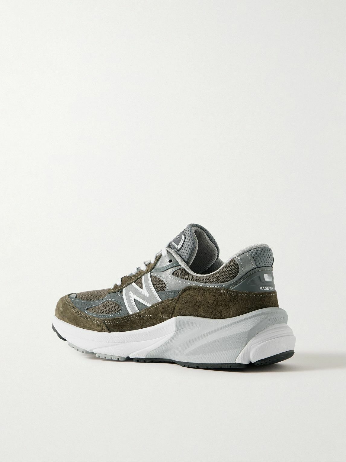 New Balance - 990v6 Leather-Trimmed Suede and Mesh Sneakers
