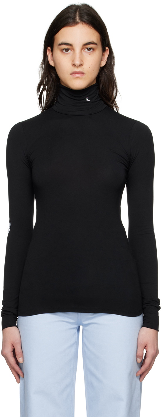 Raf Simons Black Hand Sign Turtleneck