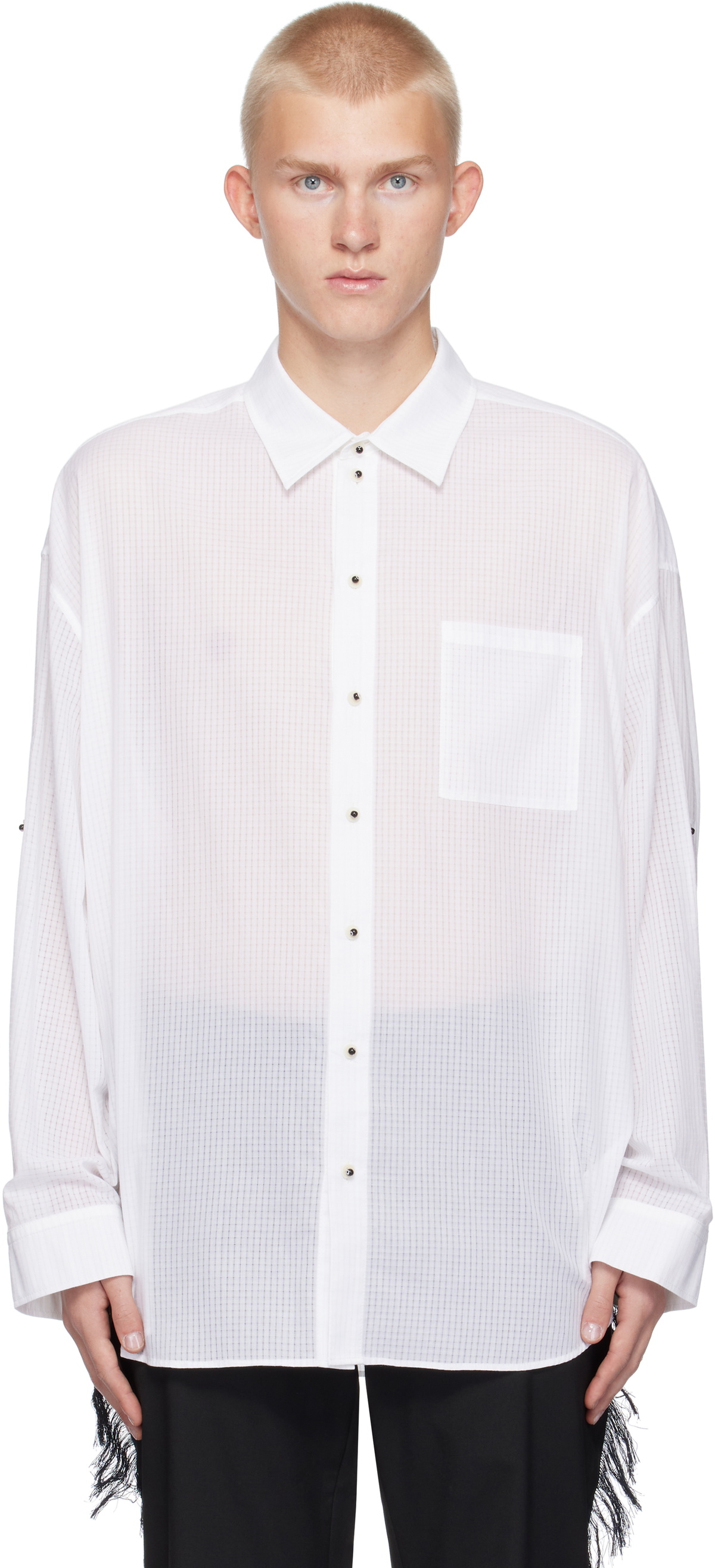 GmbH White Oversized Shirt