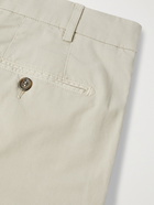 CANALI - Stretch-Cotton Twill Shorts - Neutrals