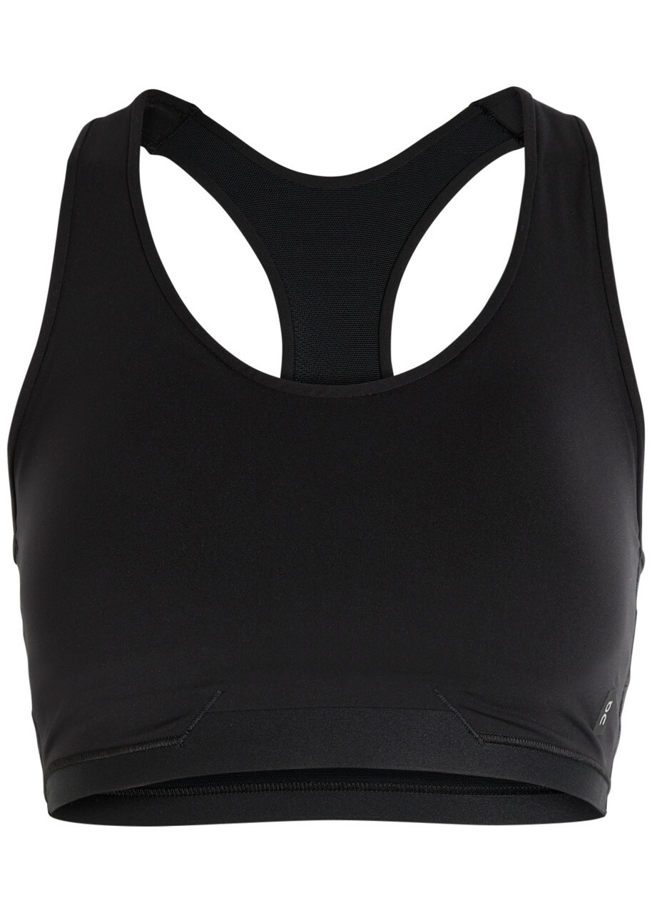 ON Train Stretch-nylon bra top Black