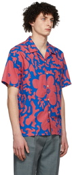 PS by Paul Smith Blue & Red Casual Short Sleeve Shirt