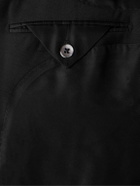 TOM FORD - Slim-Fit Double-Breasted Wool and Silk-Blend Suit Jacket - Black