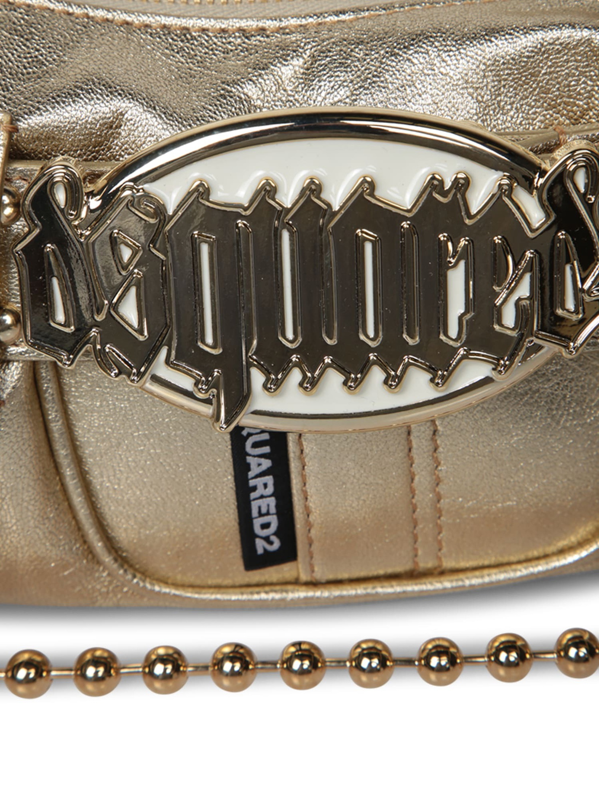 トートバッグ Dsquared2 Gold Laminated Clutch Bag Dsquared2 Gold Laminated Clutch Bag Dsquared2
