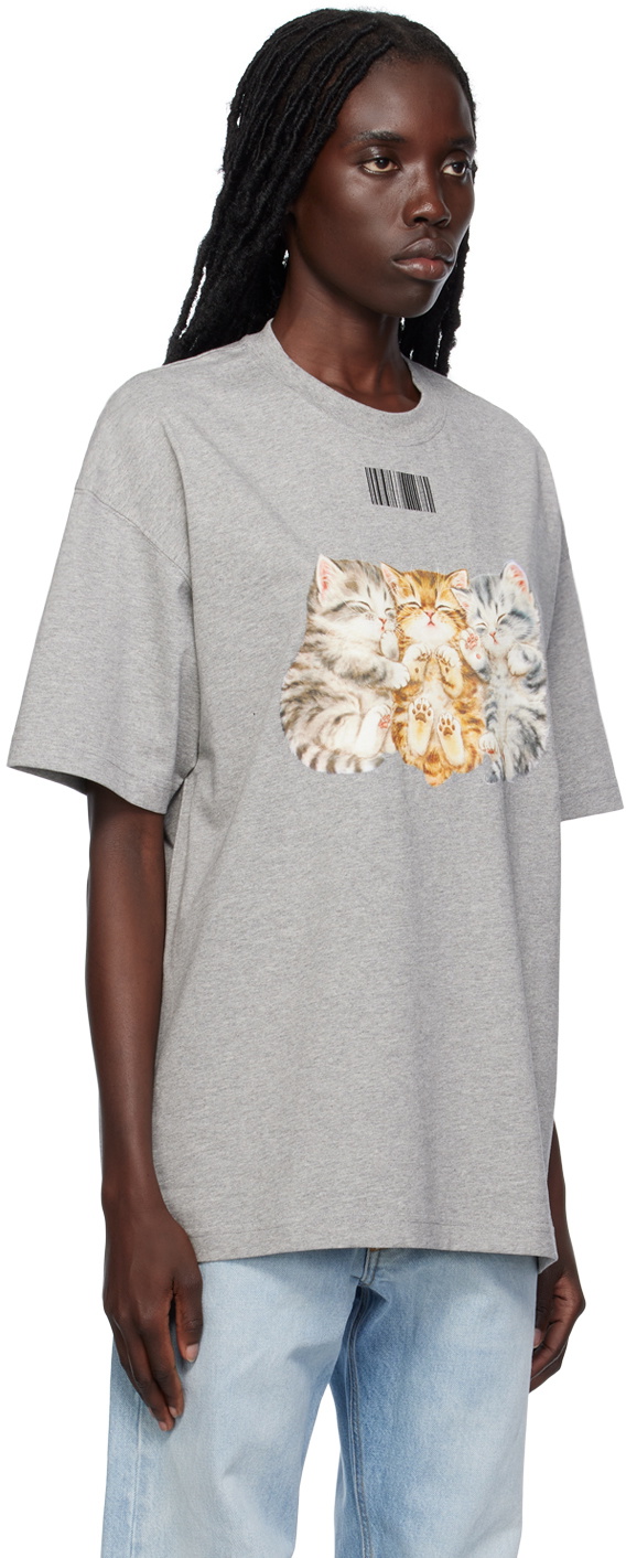【VETEMENTS VTMNTS】cute cat Tシャツ Vtmnts Kayomi Harai Edition Cute Cat T-Shirt In Black - 27