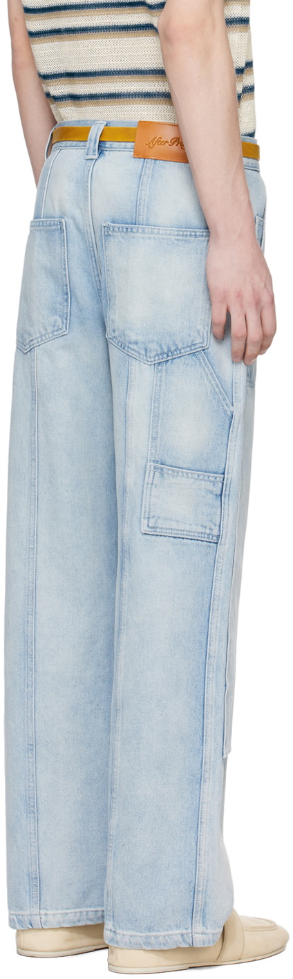 AFTER PRAY Blue Wide Jeans
