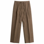 Róhe Women's Relaxed Drawstring Trousers in Brown Melange