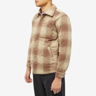 Fucking Awesome Men's Reversible Flannel Jacket in Tan/Brown